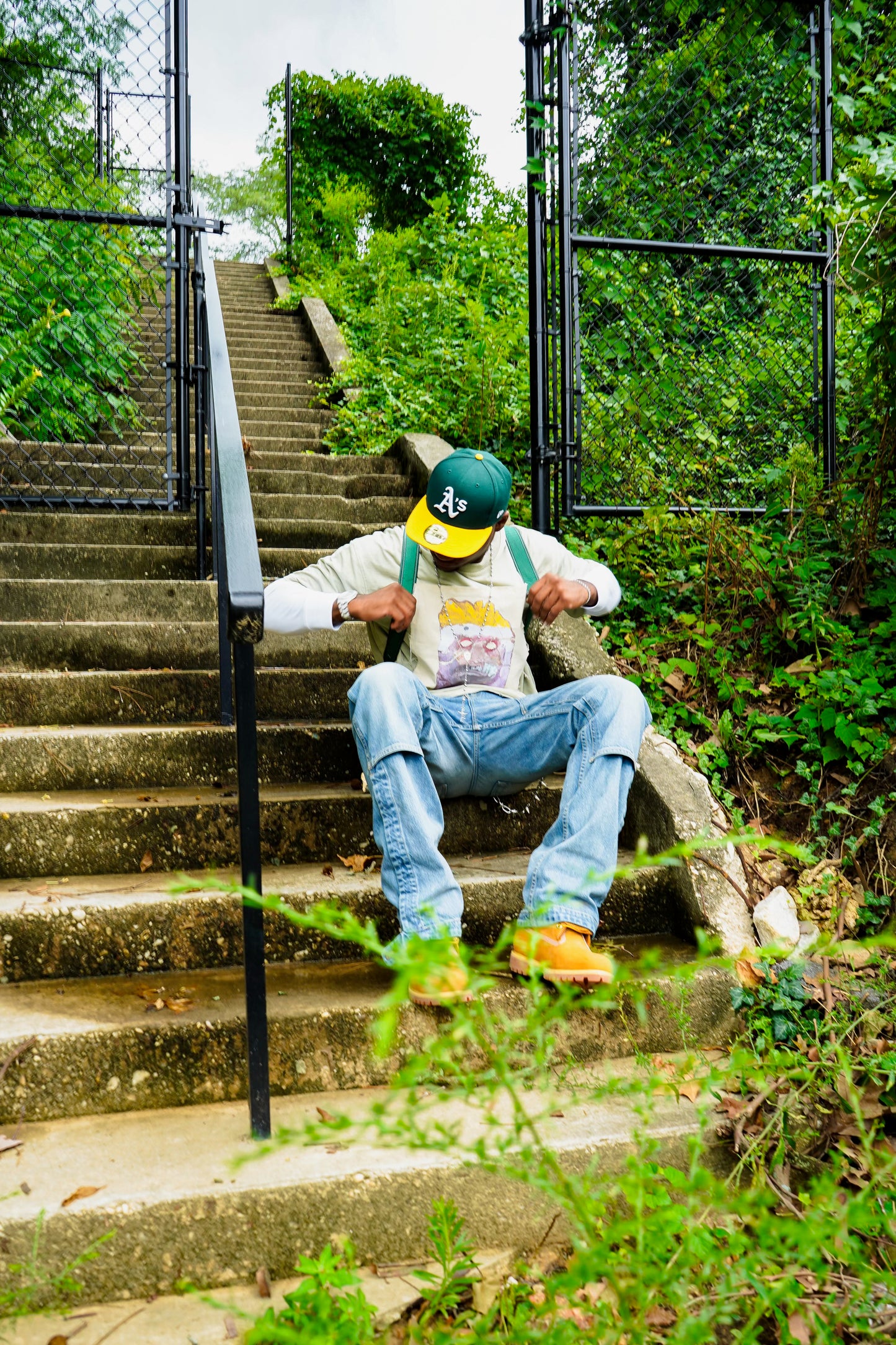 Khaki "Face Mask" Tee