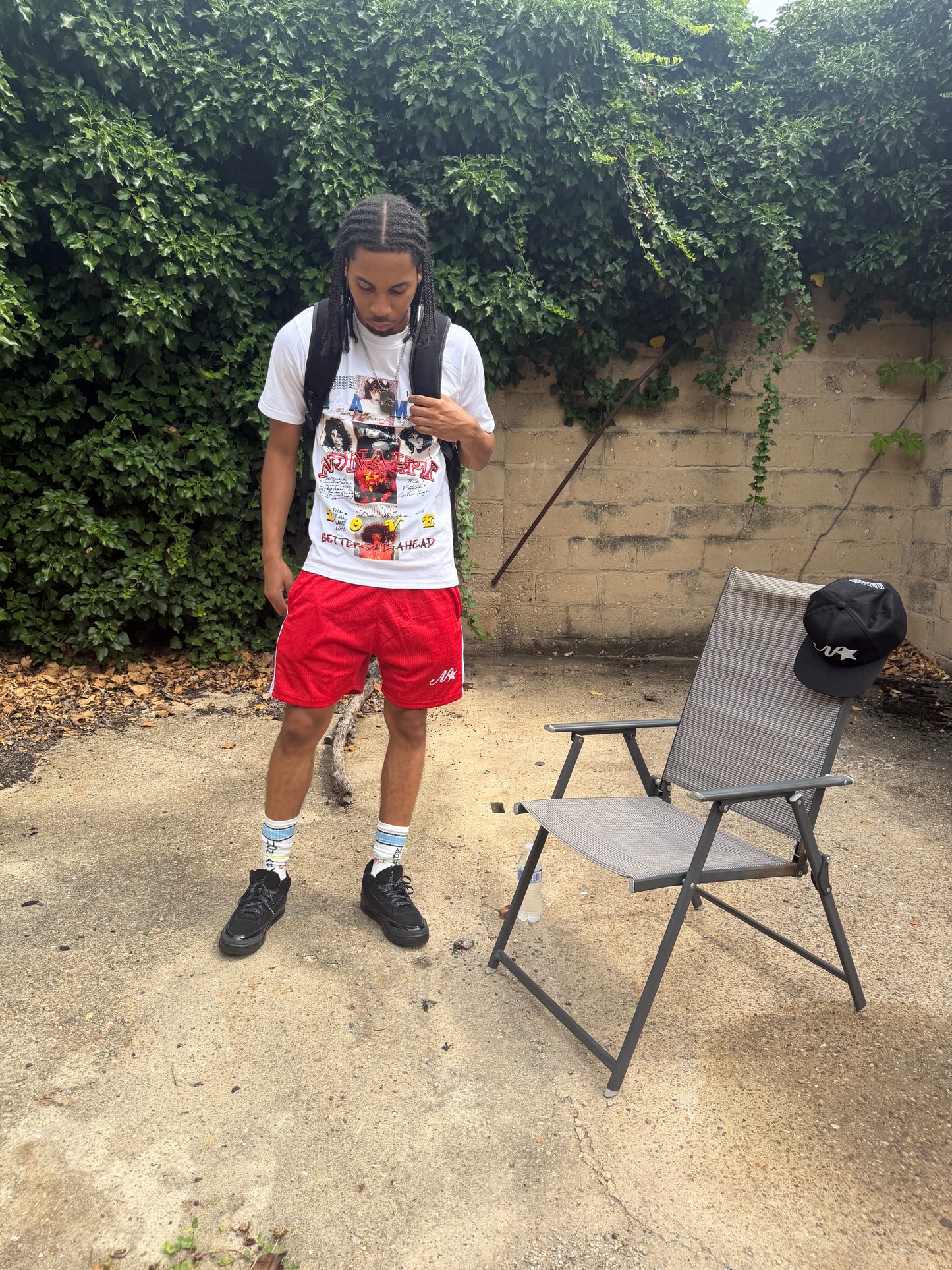 Nonahmi “Better Days Ahead” Short set in Red