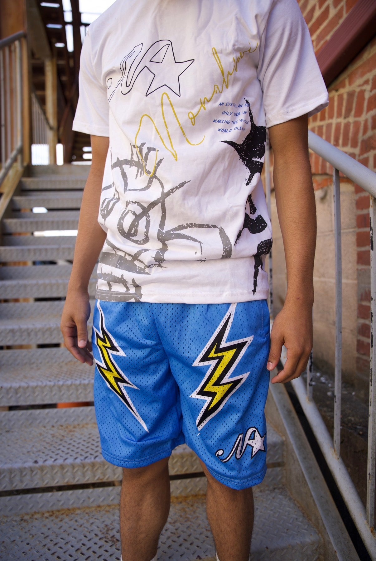 Nonahmi blue short set