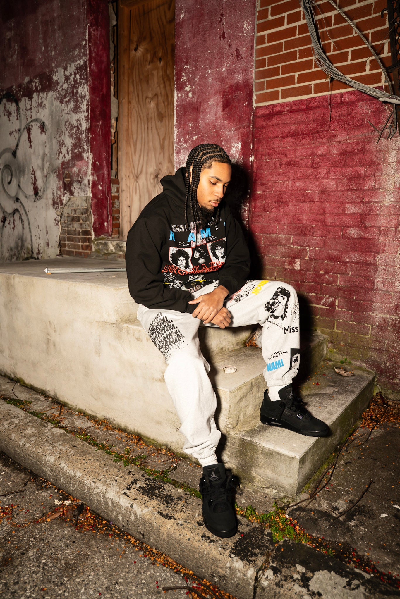 Nonahmi “ better days ahead” sweatpants