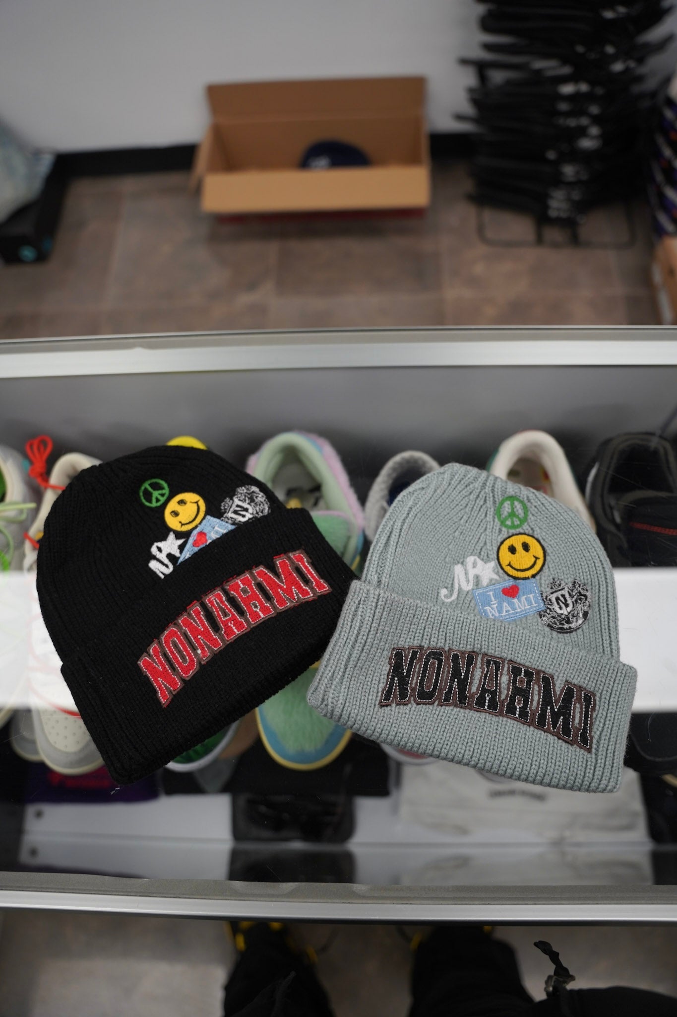 Patchwork beanies(small defect)