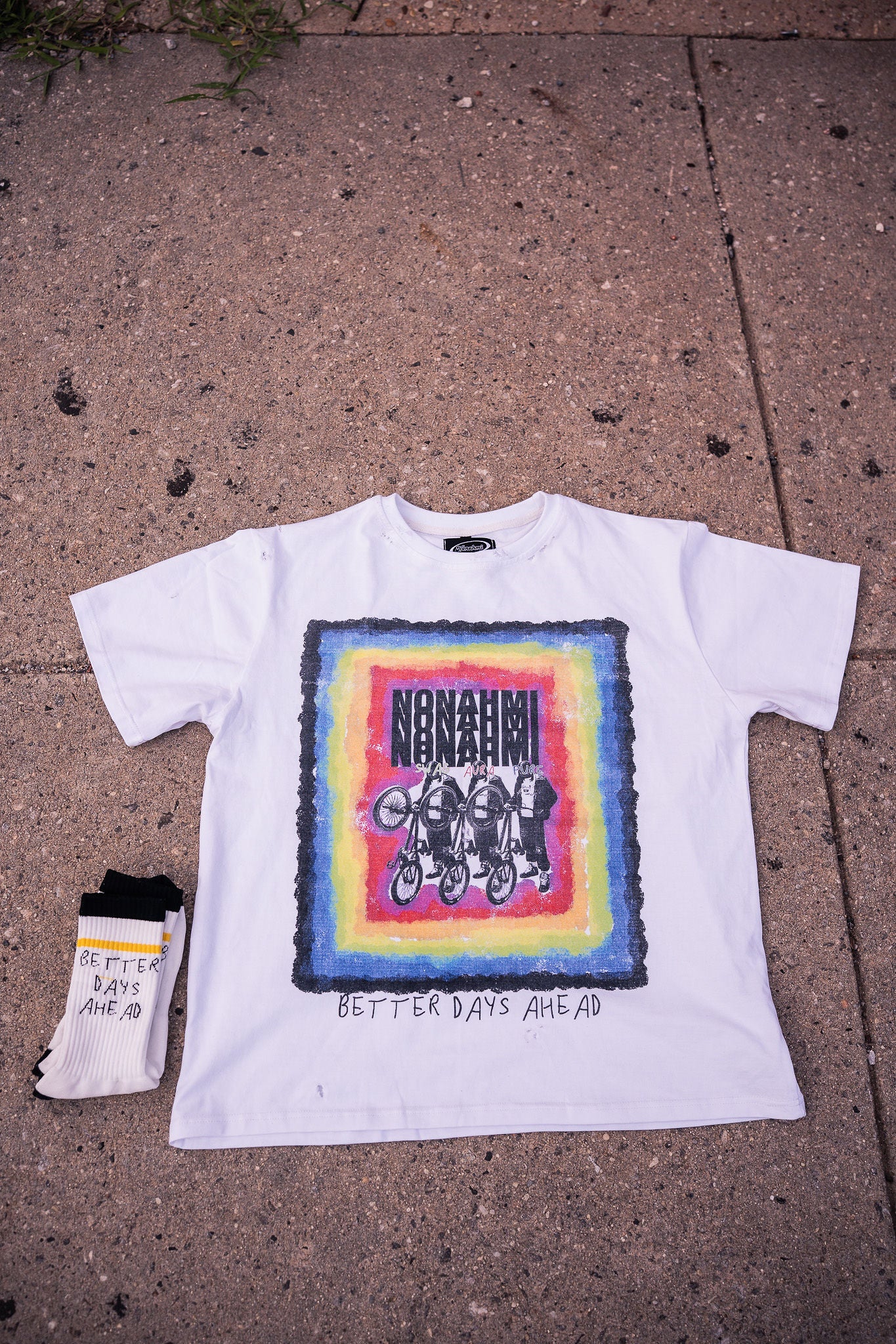 Nonahmi “Three of Me” shirt with socks