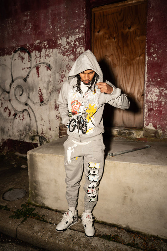 Nonahmi “Welcome 2 Nonahmi” 2.0 sweatpants in grey