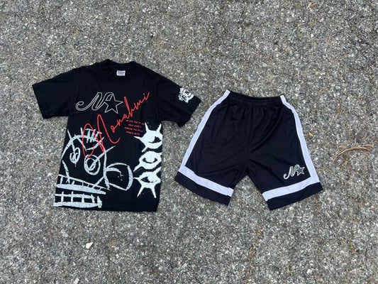 Nonahmi “eye for an eye” short set