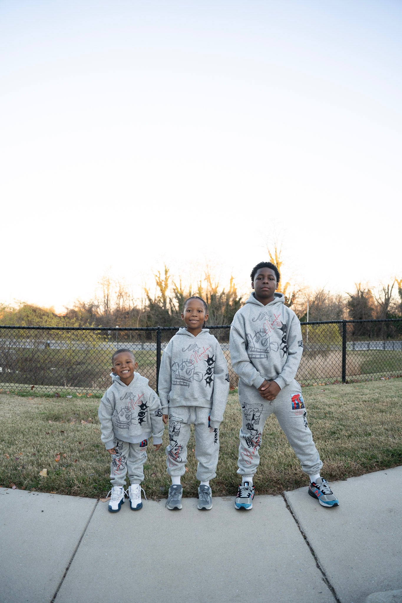 Nonahmi kids “eye for an eye” sweatsuit