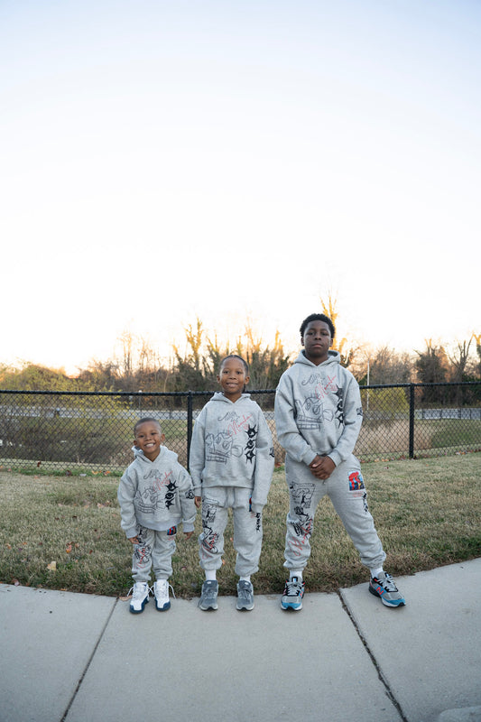 Nonahmi kids “eye for an eye” sweatsuit