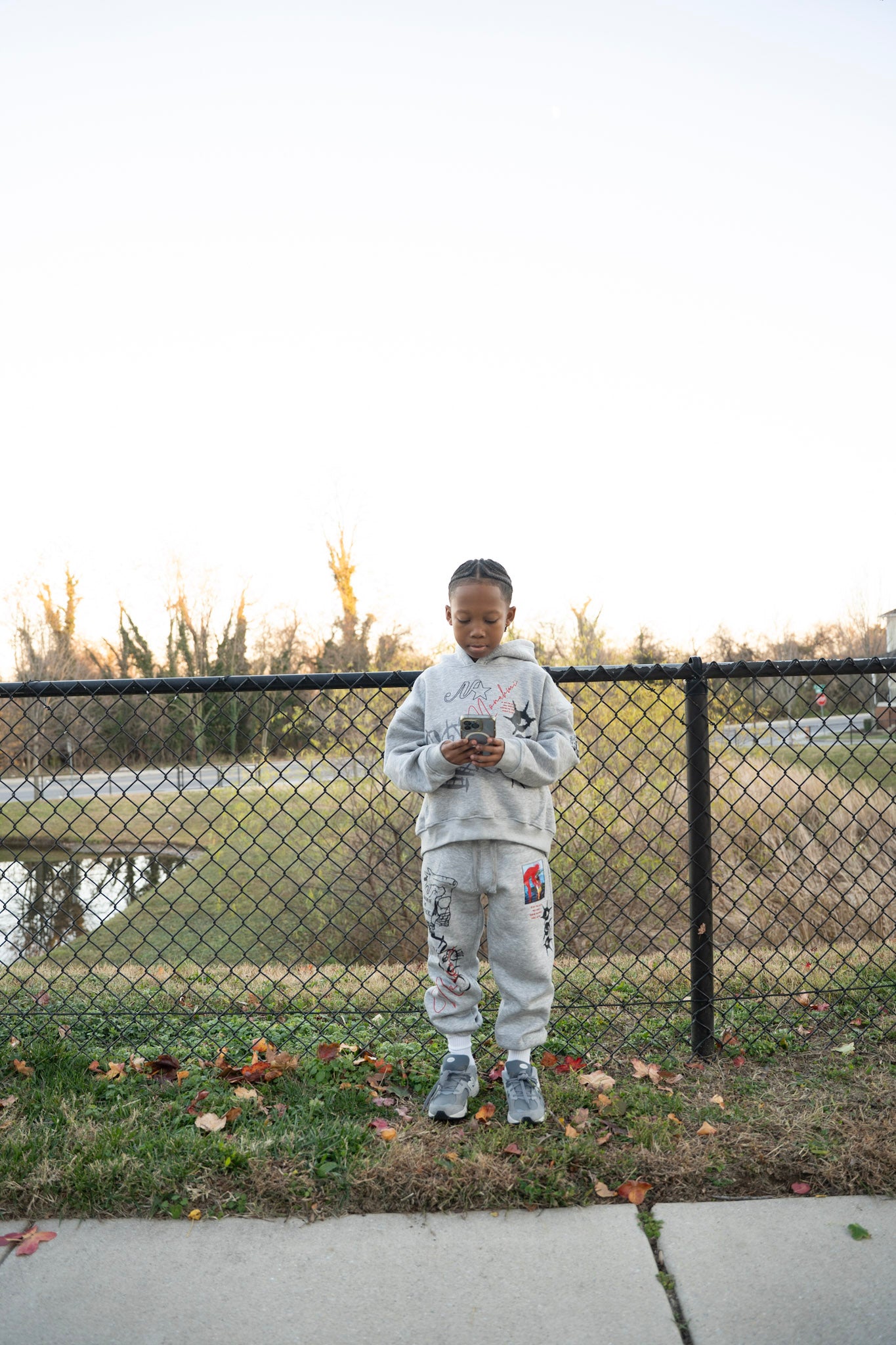 Nonahmi kids “eye for an eye” sweatsuit