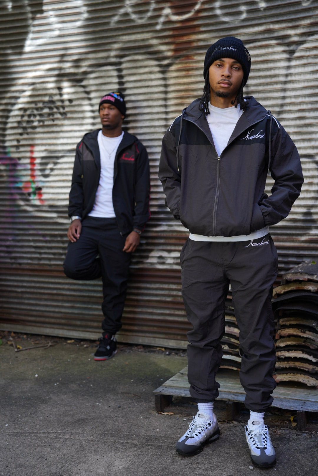 Essential hooded tracksuit in grey