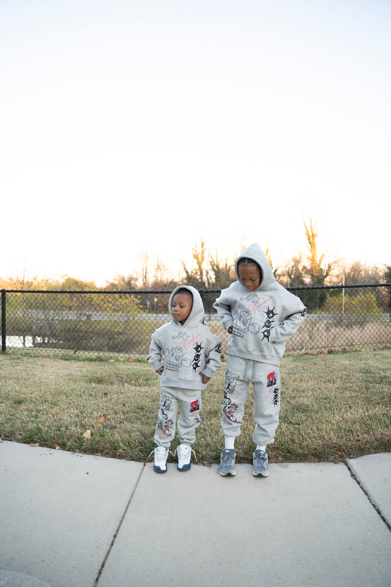 Nonahmi kids “eye for an eye” sweatsuit