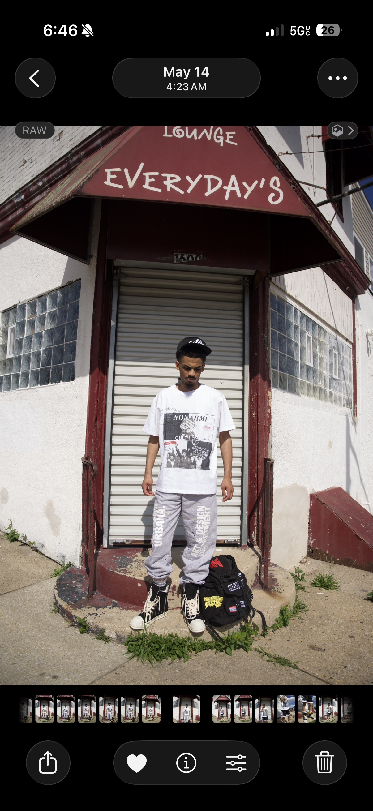 Nonahmi “Art & Design” sweatpants in grey