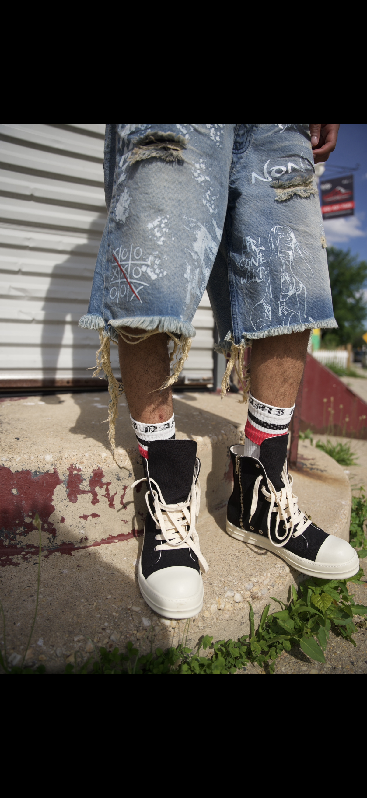 Nonahmi “Chaos” Jean shorts