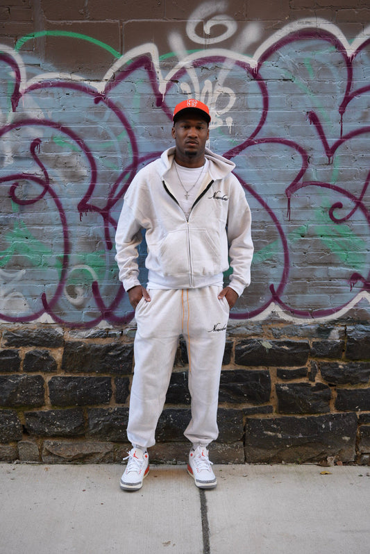 Essential Sweatsuit in Light Oatmeal