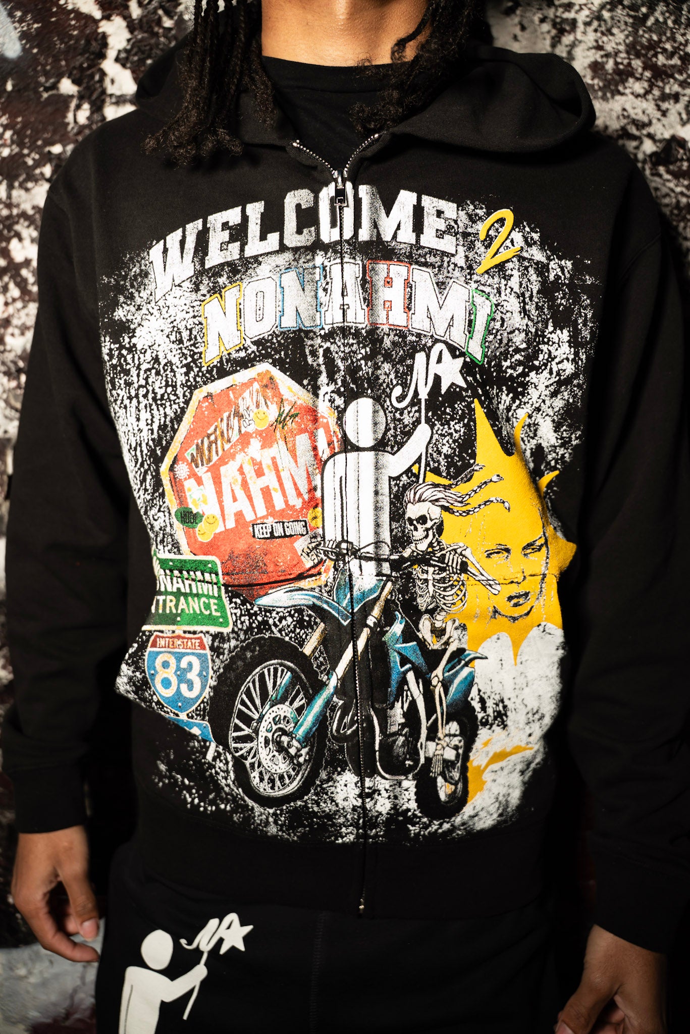 Nonahmi “Welcome 2 Nonahmi” 2.0 hoodie in black