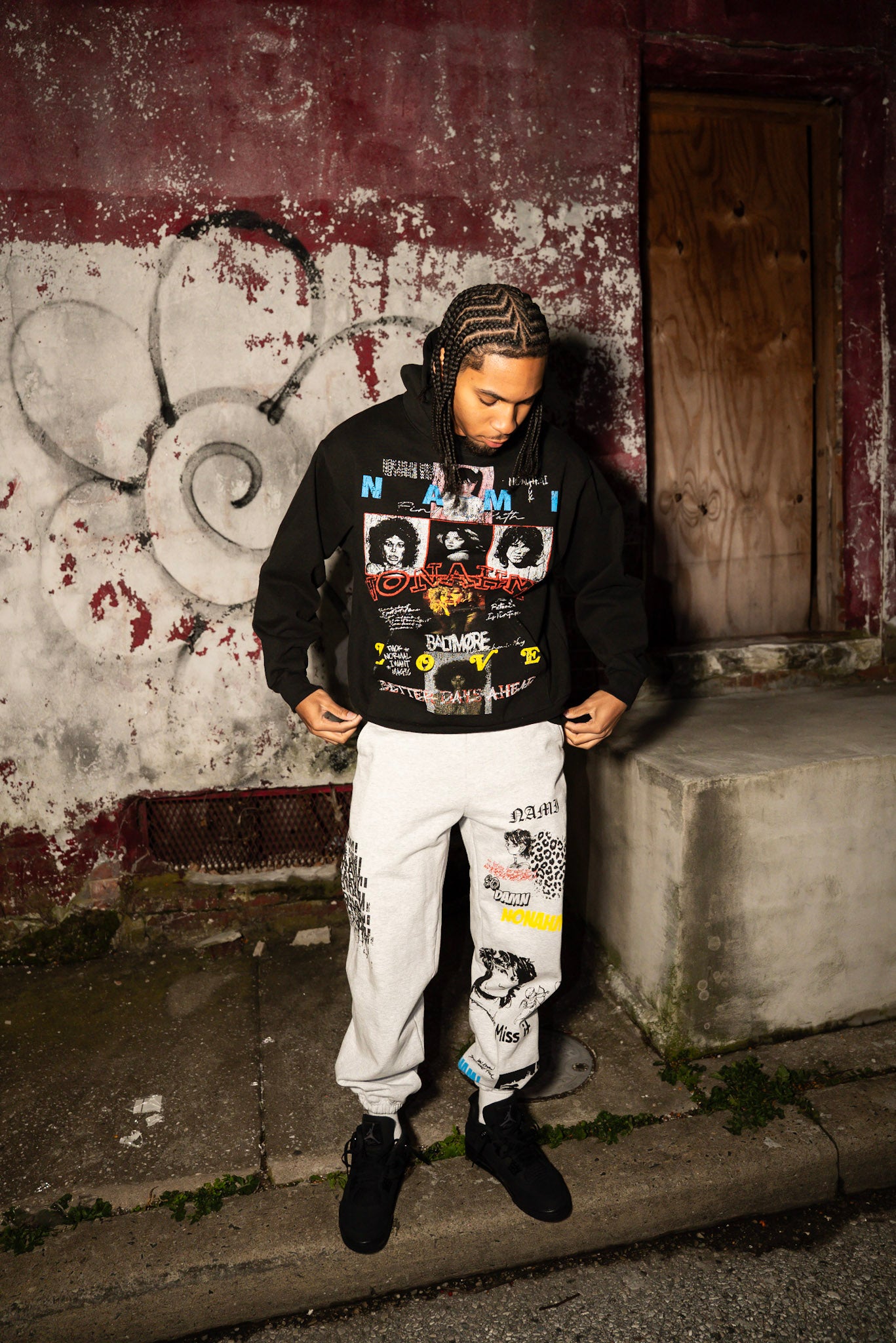Nonahmi “ better days ahead” sweatpants