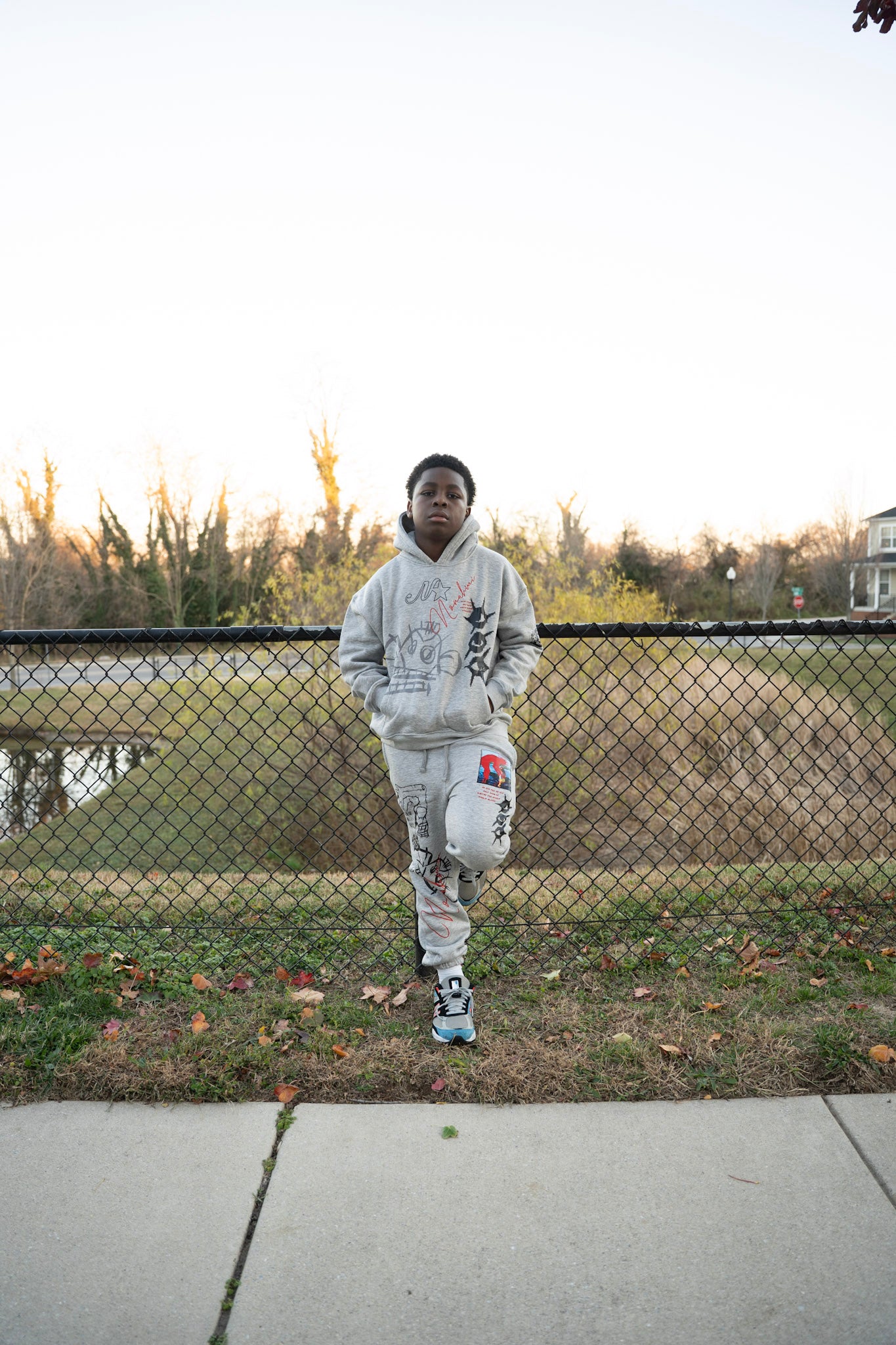 Nonahmi kids “eye for an eye” sweatsuit