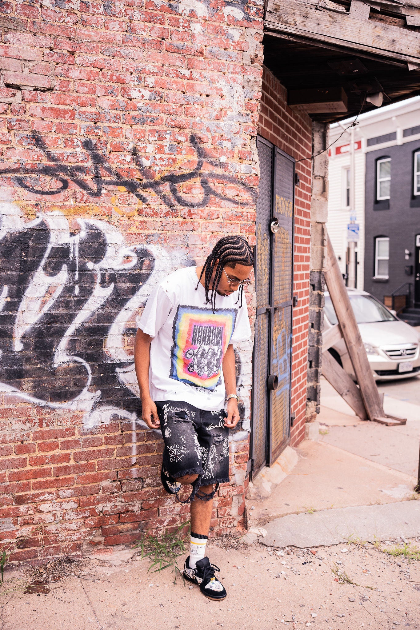 Nonahmi “Three of Me” shirt with socks