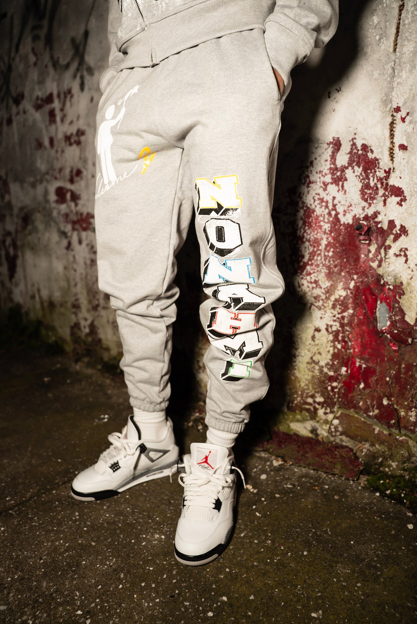 Nonahmi “Welcome 2 Nonahmi” 2.0 sweatpants in grey