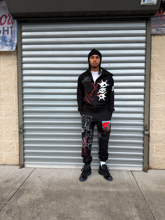 Nonahmi “Eye For An Eye” sweatpants in black