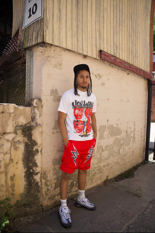Nonahmi red short set