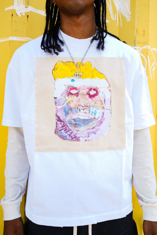 White "Face Mask" Tee